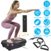 Vibration Exercise Machine Vibrating Plate Platform Whole Body Fitness Workout Equipment with 120 Speeds 1-20 Mins Timer Resistant Bands Remo