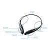 iNOVA Wireless Sports Stereo Hands Free Headset for Phone and Tablet in Black