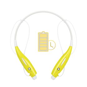 KOCASO Wireless Sports Stereo Hands Free Headset for Phone and Tablet in Yellow