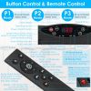 Vibration Exercise Machine Vibrating Plate Platform Whole Body Fitness Workout Equipment with 120 Speeds 1-20 Mins Timer Resistant Bands Remo