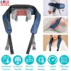 Neck Shoulder Shiatsu Massage Pillow with Infrared Light Heating 3 Massage Modes Speeds Kneading Grasping For Back Arms Thighs