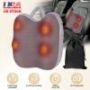 Shiatsu Back And Waist Massager With Heat Cordless Rechargeable Kneading Lower Back Massage Pillow Portable Lumbar Massager