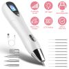 Skin Tag Removal Repair Kit Freckle Wart Mole Remover Pen with 9 Intensity Levels 10 Fine Needles 3 Coarse Needles