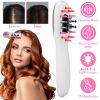 Electric Scalp Massage Comb Micro-current Hair Brush Handheld Head Scratcher Massager Hair Oil Applicator with Vibration Micro-Current Mode Red & Blue