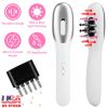 Electric Scalp Massage Comb Micro-current Hair Brush Handheld Head Scratcher Massager Hair Oil Applicator with Vibration Micro-Current Mode Red & Blue