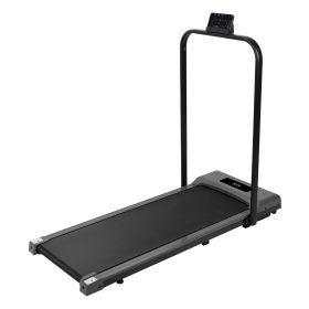 2-in-1 Under Desk Folding Treadmill Foldable Walking Pad with Remote Control Cardio Machine For Home
