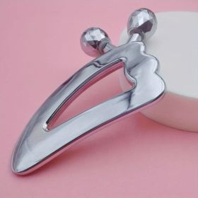 Gua Sha Massage Tool: Stainless Steel Roller Ball Scraper!