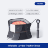 Waist fixation device, air traction belt decompression lumbar inflation and topical abdominal massager