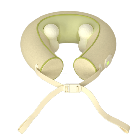 Neck massage device gives 360° cervical support. 1800 meh endurance time 3 hr constant temperature hot compress