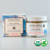 Frankincense Poppy Face Scrub for Combination/Dry Skin - Organic, Vegan & Cruelty-free