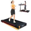 Walking Pad Treadmill with 10° Incline, Remote Control 3 HP Portable Compact Treadmills for Home Office, Treadmill 264 lb Capacity, LED Display