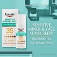 Eucerin Tinted Sensitive Mineral Face Sunscreen Lotion SPF 35 1.7 fl oz Lightweight Blendable Broad Spectrum UVA/UVB Protection for Sensitive Skin
