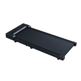 2.5 HP Under Desk Treadmill, Portable Walking Pad for Home & Office, Compact Running & Walking Machine with Remote Control, LED Display, Black