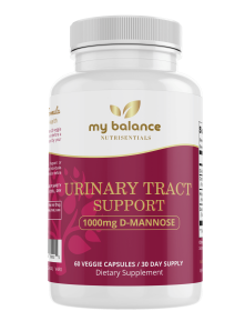 Urinary Tract Support - Herbal Blend with D-mannose, cranberry juice powder, hibiscus flower extract, and dandelion herb extract
