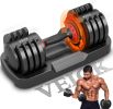 5 in 1 Single 25 LB Adjustable Dumbbell Free Weight Adjust with Anti-Slip Metal Handle Ideal for  Home Gym Workouts
