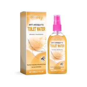 Natural Mosquito Repellent contains orange peel & peppermint extract, rosemary, chamomile, also relieves skin irritation.