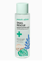 Peach Slices Snail Rescue Blemish Busting Facial Toner with Snail Mucin, 4.05 fl oz