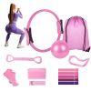 Pilates Ring Set with Resistance Bands, Yoga Ball & Non-Slip Socks – 14-Piece All-in-One Home Gym Kit
