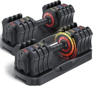 Adjustable Dumbbell Set – 22.5 LB (5-in-1) with Quick-Shift Weight System & Anti-Slip Handle
