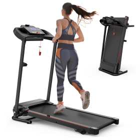Folding Treadmill with Incline 2.5 HP 12 KM/H Electric Treadmill for Home Foldable