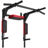 Multi-functional Pull Up Bar, Wall Mounted Chin Up Bar Dip Station for Home Gym, Heavy Duty Steel Upper Body Workout Pull Ups