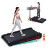 Inclined Walking Pad Treadmill Portable Compact  Under Desk Treadmill for Home Office, Upright Stand