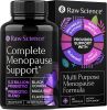 Menopause Support uses Vaginal Probiotics to normalize flora & pH, Balance Hormones.  Read the pretty box info,