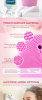Automatic Foaming Silicone Facial Cleansing Brush - Purple