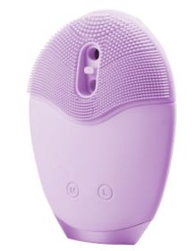 Automatic Foaming Silicone Facial Cleansing Brush - Purple