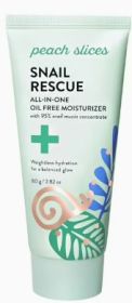 Peach Slices Snail Rescue All-in-One Oil Free Face Moisturizer with Snail Mucin, 3.83 fl oz
