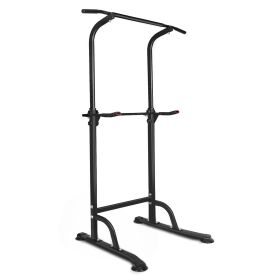 Power Tower for Strength Training has Dip Station, Pull Up Bar, Height. Adjustable  Multi-Function Home Gym Fitness Equipment