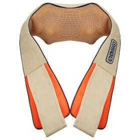 Neck Shoulder Massager Electric Back Cape with Heat Deep Tissue 3D Kneading Massage Tennessee Orange Strap