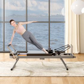 Pilates core bed, fold-able home high quality, yoga studio same commercial fitness equipment, black