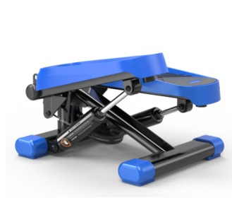 Mini Stepper With Resistance Bands Office Exercise 330 LBS Capacity LCD Monitor