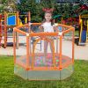 55" Little Kids Trampoline with Safety Enclosure Net and Ocean Balls – Indoor & Outdoor Fun