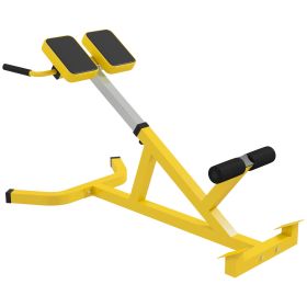 Soozier Roman Chair Back Extension Machine, Hyper-extension Bench with Dip Bars,Height Adjustable Multi-Functional for Back, Core