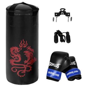 Kids Boxing Set: Includes Gloves, Punching Bag,& Skipping Rope  -Children over 5 years old
