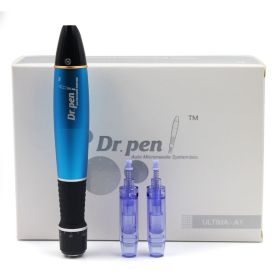 Dr. Pen A1-W Ultima Electric Derma Pen Stamp Auto Micro Needle Roller 2x 12Pin Cartridges