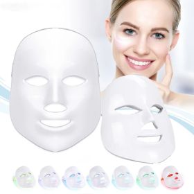 A New Generation of Photo rejuvenation. LED Mask 7 Color Light Therapy Face Mask. Beauty Device for Skin Rejuvenation Home Face Lifting