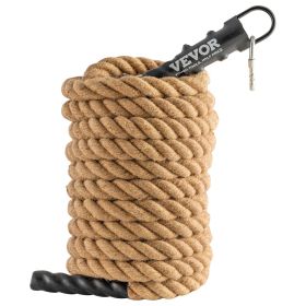 VEVOR 1.5" x 30 FT Gym Climbing Rope Fitness Strength Training Rope for Home Exercise