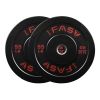 Olympic Weight Plates, Rubber Bumper Plates, 2 Inch Steel Insert 55lb Bundle Options Available for Home Gym Strength Training, Weightlifting