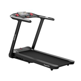 4.75 HP Heavy Duty Folding Treadmill with Preset Programs Touch Screen Control