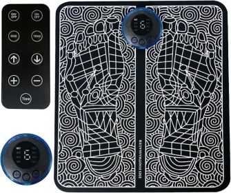 Foot Massage Pad for Pain Relief, Plantar fasceitis, Muscle Relaxation,Portable & Rechargeable Feet Massage Mat