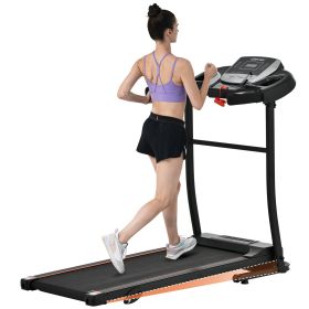 NEW Home Folding Treadmill is powerful  2.5 HP 7.5 MPH Motor,  Quiet Brushless Pulse Sensor
