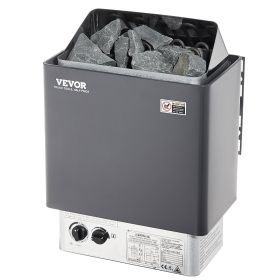 9 KW Sauna Heater, Steam Bath Sauna Heater with Built-In Controls, Electric Sauna Stove, 3 h Timer and Adjustable Temp for Max. 317-459 Cubic Feet