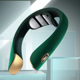 Professional massage techniques to help relieve neck fatigue and pain.-Neck Massager -k5-2-CN-Green