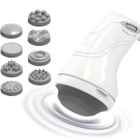 Body Massager 8 Heads Vibration Body Shaping Massage Equipment Roller Shoulders and Neck Massage Machine Handheld to relieve muscle spasms tension