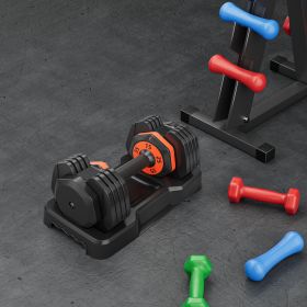 55 LB 5 in 1 Single Adjustable Dumb bell Free  Weight Adjust with Anti-Slip Metal Handle, Ideal for Home Gym Workouts