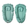 VEVOR Baby Infant Lounger 100% Cotton Soft Newborn Nest Sleeper with Headrest