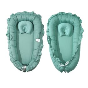 VEVOR Baby Infant Lounger 100% Cotton Soft Newborn Nest Sleeper with Headrest